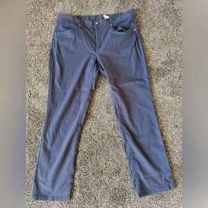 L.L.Bean Men's Water-Resistant Cresta Hiking Pants Gray Blue 35x29